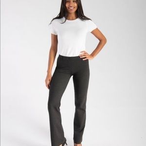 Betabrand Dress Pant Yoga Pants LP Charcoal bootcut